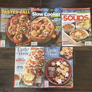 Taste of Home magazine lot 5 2011 2018 2022 2023 cooking soups slow cooker